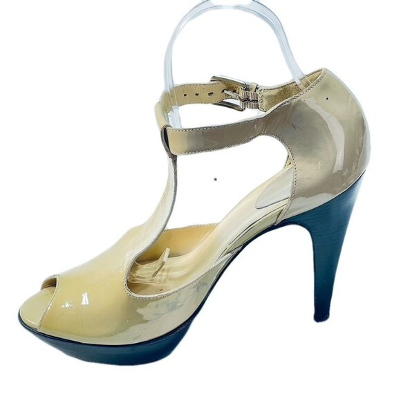 COLE HAAN Shoes Beige Size 9B Patent Leather Heels - Picture 7 of 11